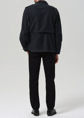 Elijah Straight Cashmere Touch Twill in Black