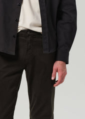 Elijah Straight Cashmere Touch Twill in Forest