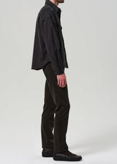 Elijah Straight Cashmere Touch Twill in Forest