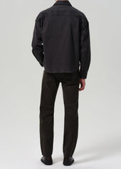 Elijah Straight Cashmere Touch Twill in Forest