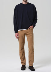 Elijah Straight Cashmere Touch Twill in Tan