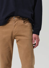 Elijah Straight Cashmere Touch Twill in Tan