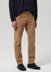 Elijah Straight Cashmere Touch Twill in Tan