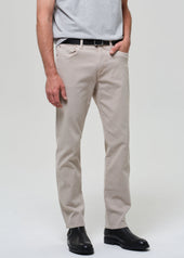 Elijah Straight Cashmere Touch Twill in Wheat