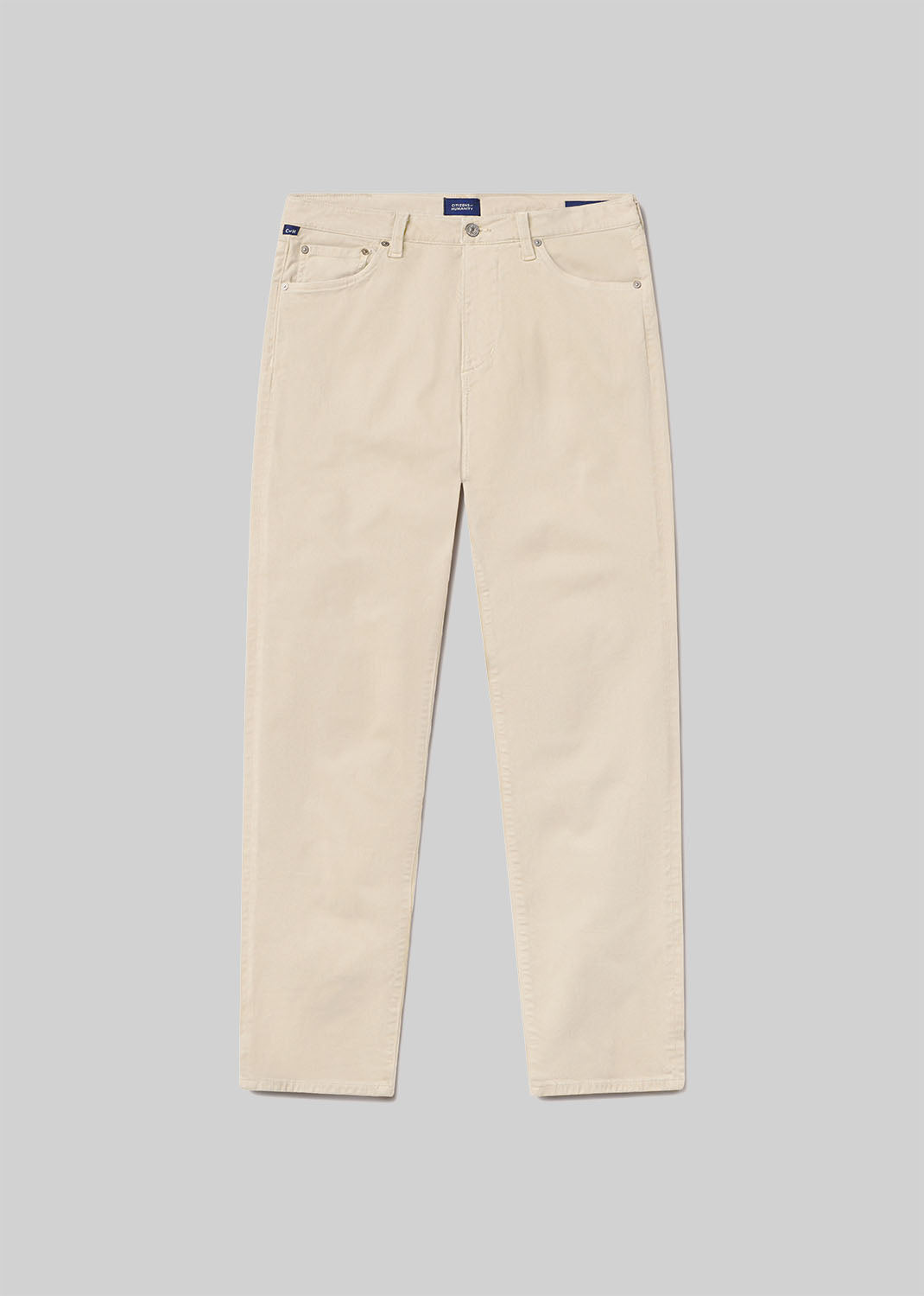 Elijah Straight Cashmere Touch Twill in Wheat