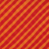 Diagonal Print Small Cotton Scarf In Red