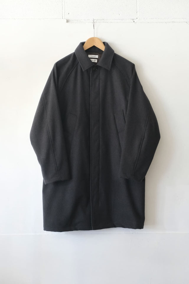 FUJITO Balmacaan Coat Chacoal,Dark Navy | Directors Web Shop powered by BASE