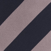 And Rose Block Stripe Repp Silk Tie