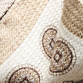 Pochette in seta fantasia geometrica