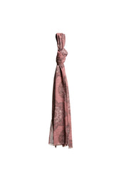 Sciarpa in cotone fantasia paisley rosa