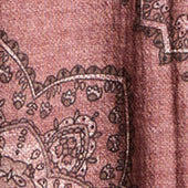 Sciarpa in cotone fantasia paisley rosa