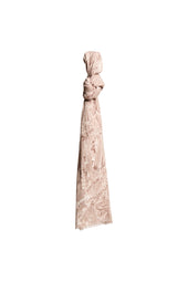 Sciarpa fantasia astratta taupe chiaro