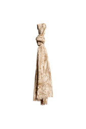 Sciarpa fantasia astratta beige chiaro