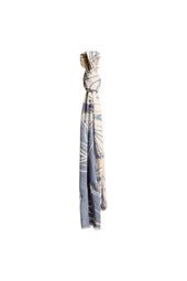 Sciarpa fantasia astratta azzurra