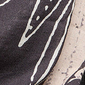 Sciarpa in cotone stampa grafica nera