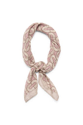 Foulard in cotone e lino fantasia floreale