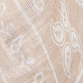Foulard fantasia paisley beige