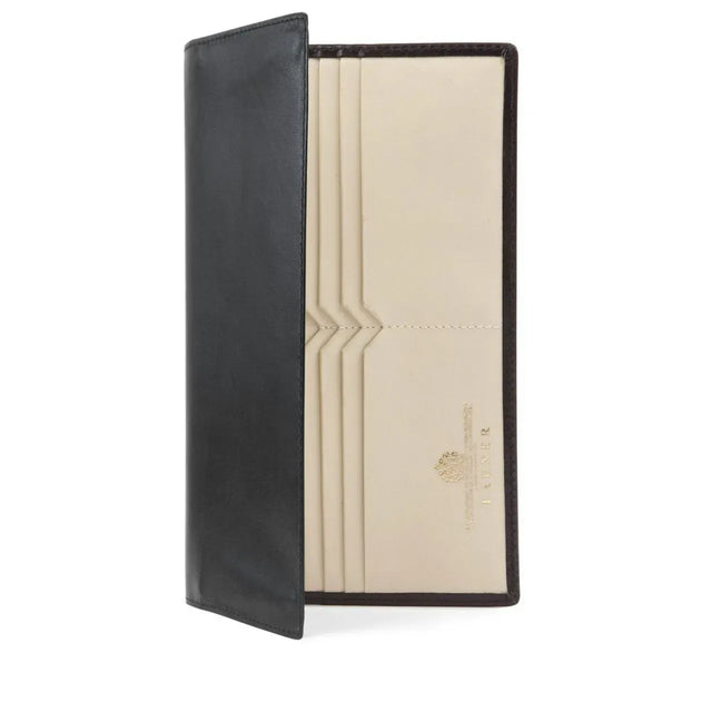 Breast pocket credit card and note wallet – Ebony Black / Bone White