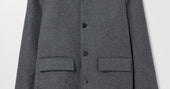 Charcoal Melange Wool Coat | Recycled Wool Outerwear | Asket