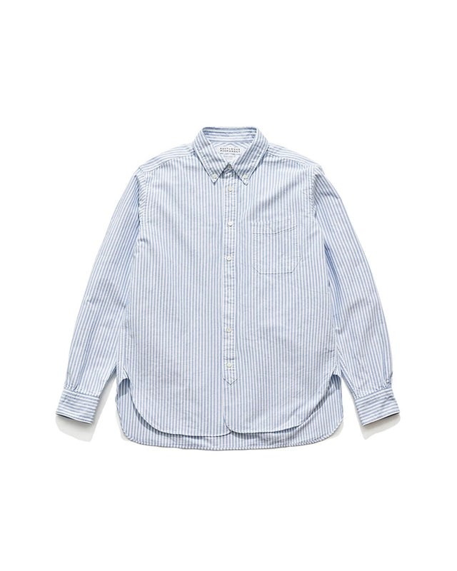 B.D REGULAR SHIRT / BLUE STRIPE OXFORD