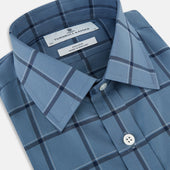 Grey Grid Check Mayfair Shirt