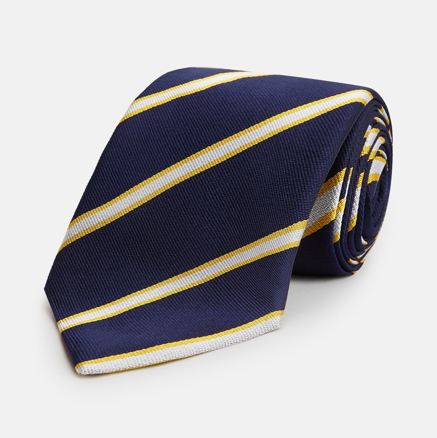 And White Blazer Silk Tie