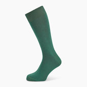 Green Navy Dot Mid Length Socks