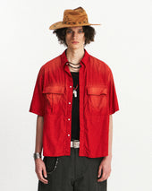 Army Field Half Shirts Fading Red