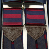 Barathea Braces Horizontal Stripes