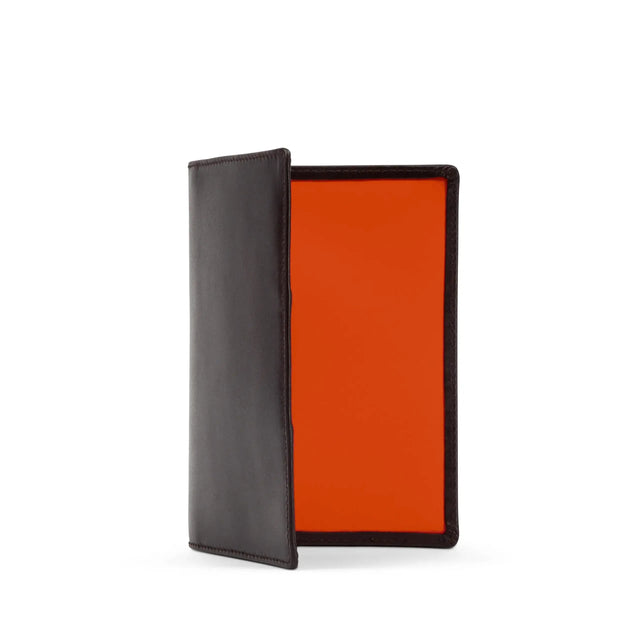 Passport holder – Cuban Brown / Tangerine