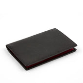 Hatherton Passport holder – Caviar Black / Scarlet