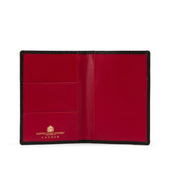 Hatherton Passport holder – Caviar Black / Scarlet