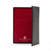 Hatherton Passport holder – Caviar Black / Scarlet