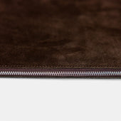 Laptop Sleeve in Chocolate Brown Suede