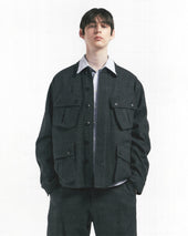 Jungle Fatigue Jacket Grey Check