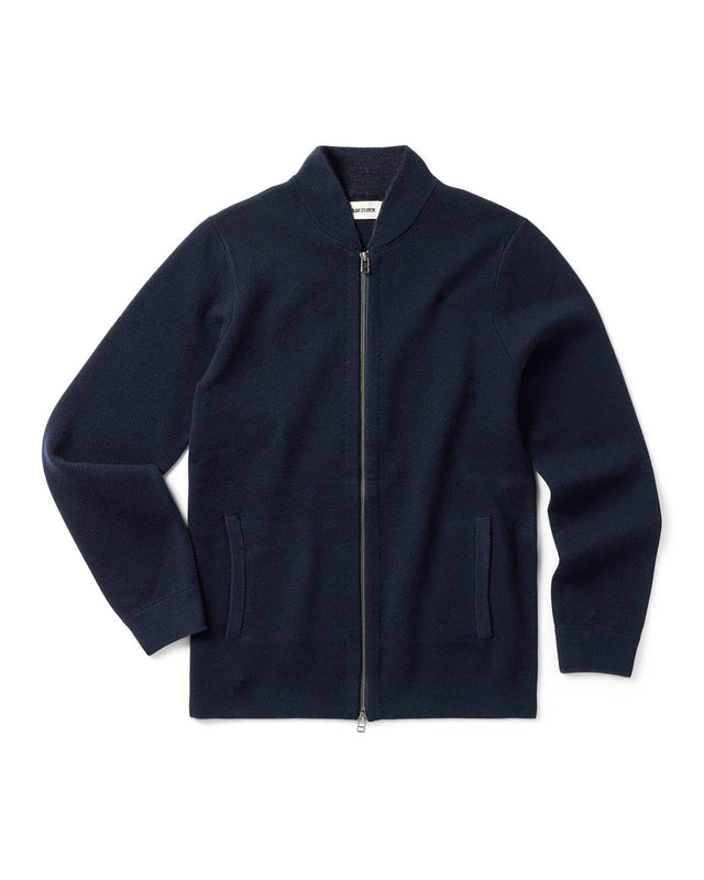 The Portola Bomber In Midnight Merino