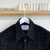 Deadstock Plaid Corduroy Sawtooth Western Shirt