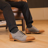 The Jack Shoe In Grey Brown
