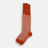 White Thin Striped Long Socks