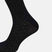 Pale Blue Polka Dot Long Socks