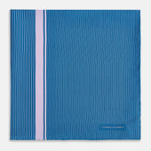 And Lilac Stripe Silk Pocket Square