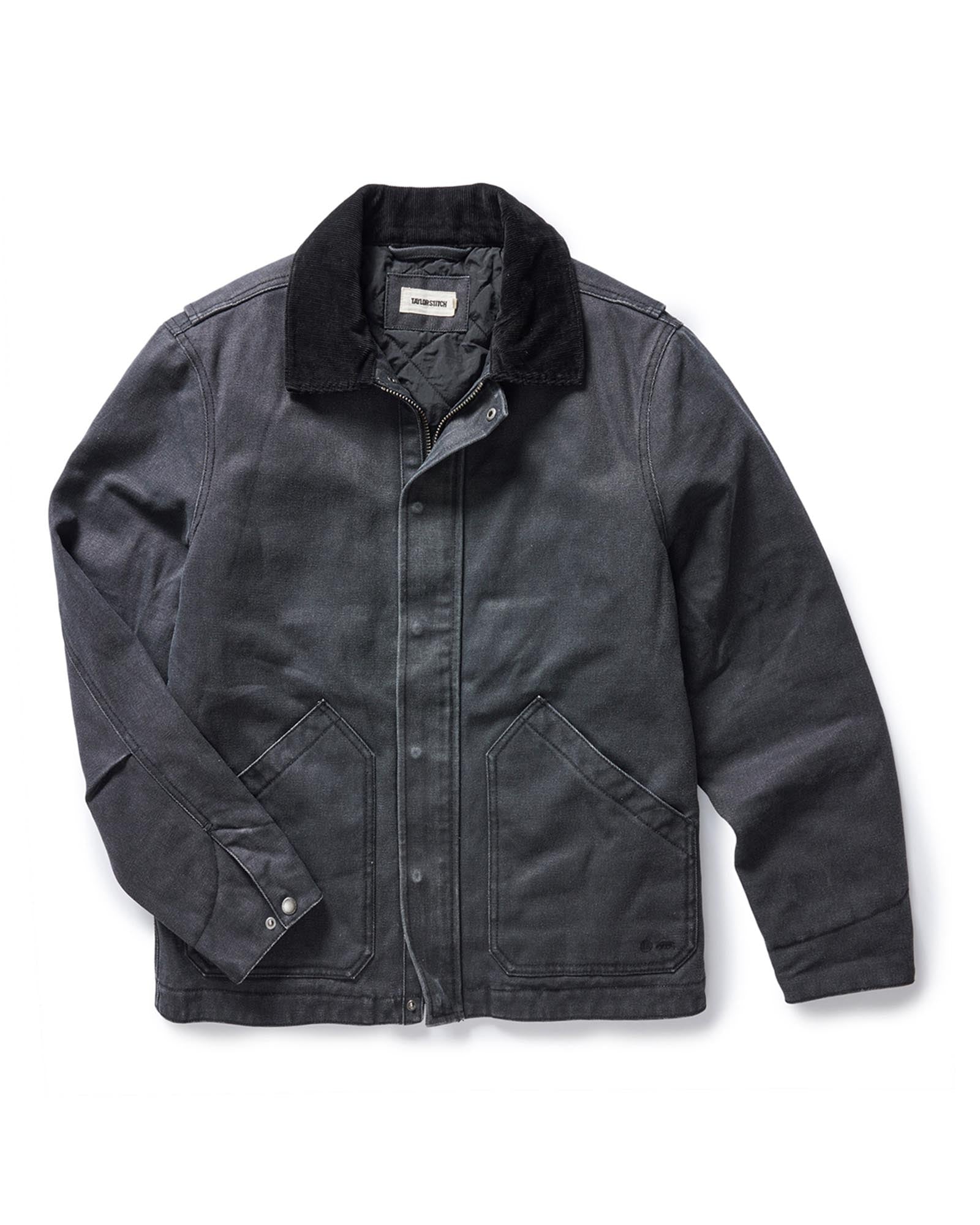 The Workhorse Jacket In Coal Chipped Canvas