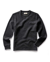 The Evans Crew in Charcoal Birdseye Wool