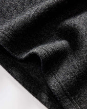 The Evans Crew in Charcoal Birdseye Wool
