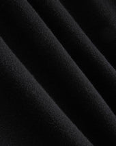 Luxe Merino Double-Knit Sweater | Black
