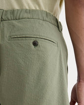 The Seersucker Short | Lichen Green