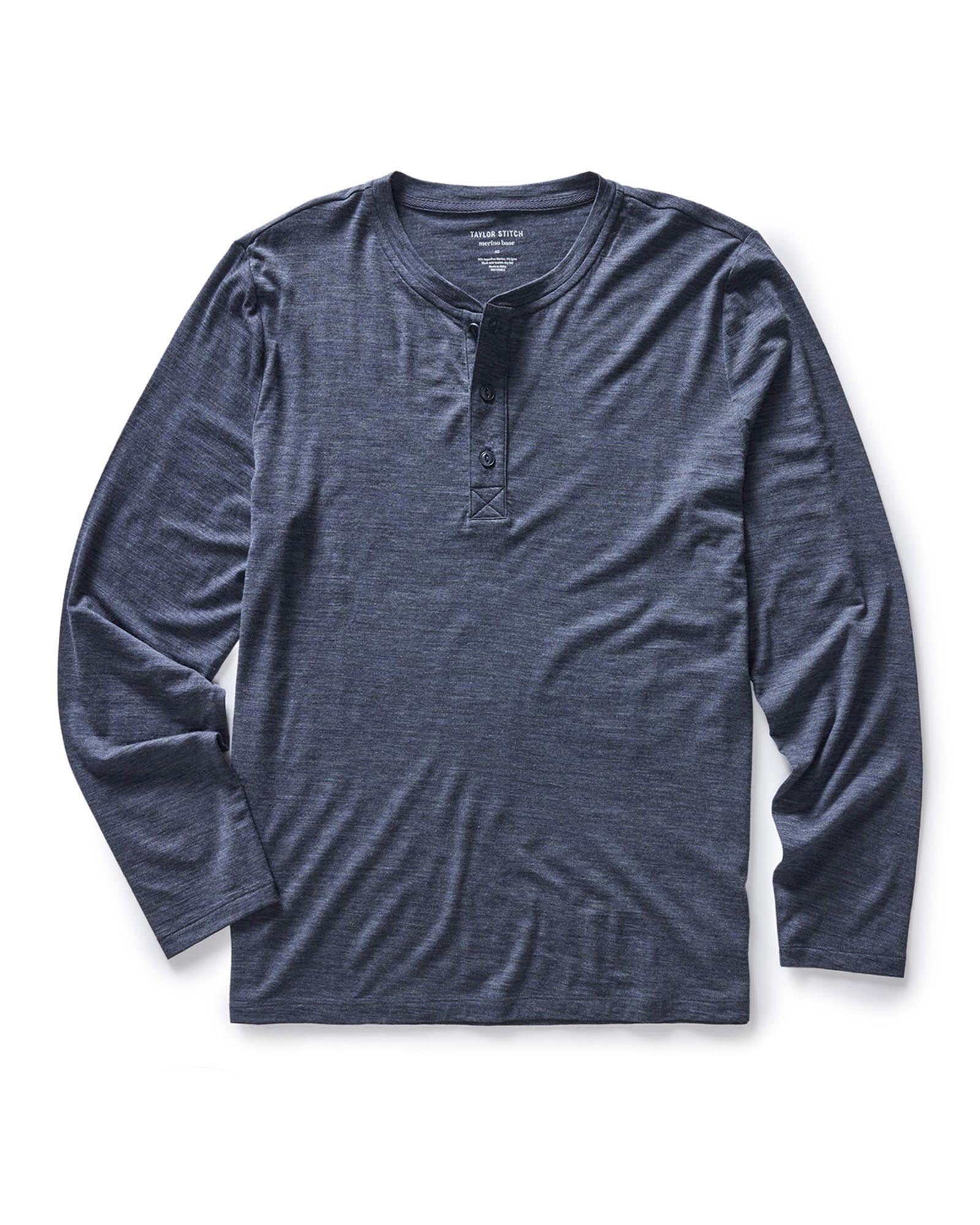 The Merino Henley In Heather