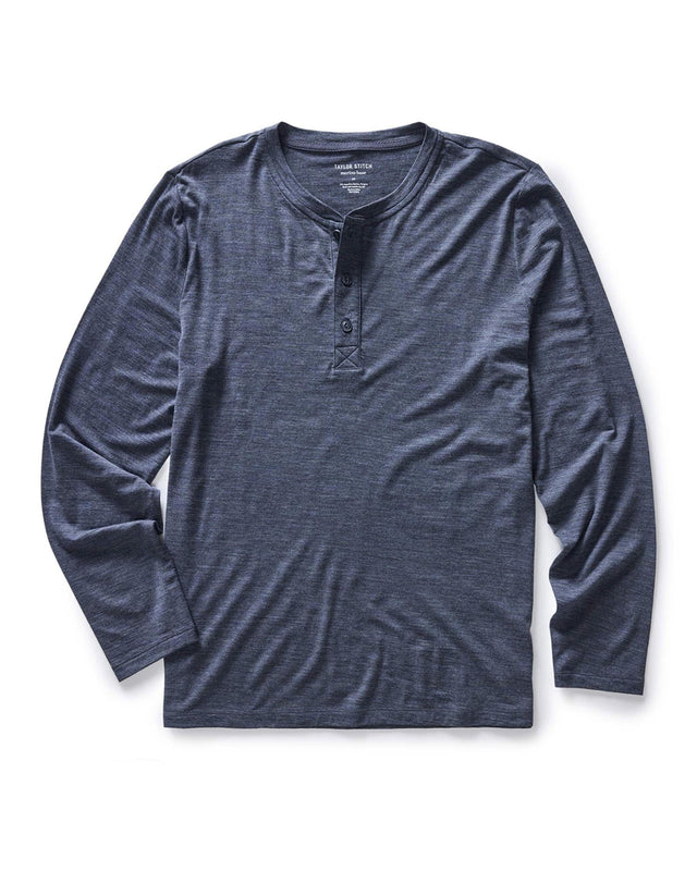 The Merino Henley In Heather