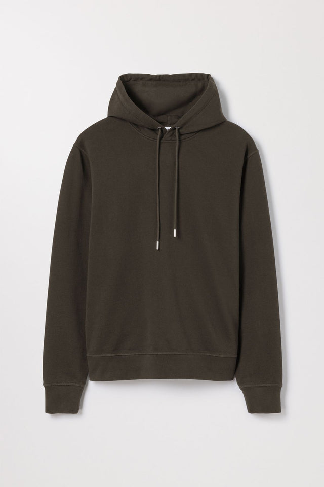 Mud Green Hoodie Organic Cotton Loopback Asket
