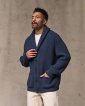 Fisherman Rib Cotton Cardigan